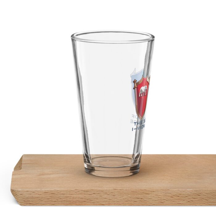 Battle of I-Won't-Budge - Shaker pint glass