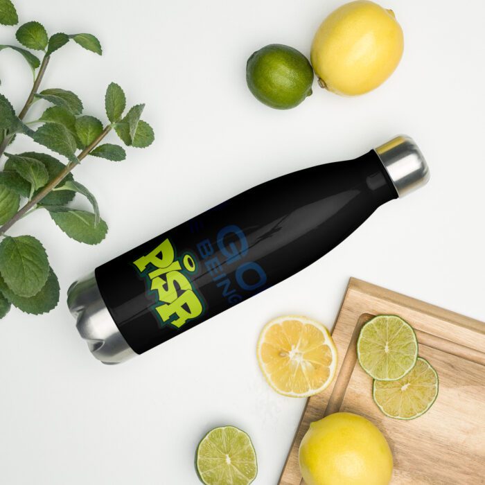 Do Good While Being You + PISR Logo - Stainless steel water bottle