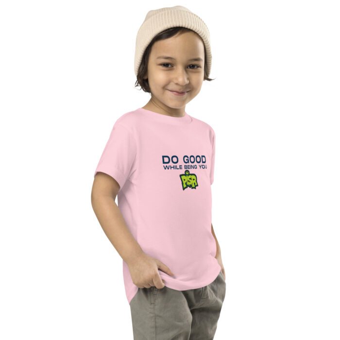 Do Good While Being You + PISR Logo - Toddler Short Sleeve Tee - Image 3