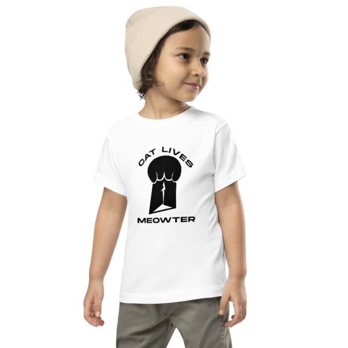 Cat Lives Meowter - Toddler Short Sleeve Tee - Image 2