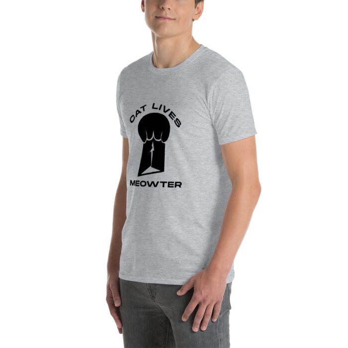 Cat Lives Meowter - Short-Sleeve Unisex T-Shirt - Image 7