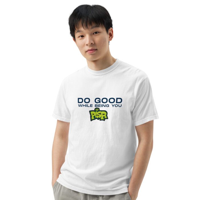 Do Good While Being You + PISR Logo - Unisex garment-dyed heavyweight t-shirt - Image 20