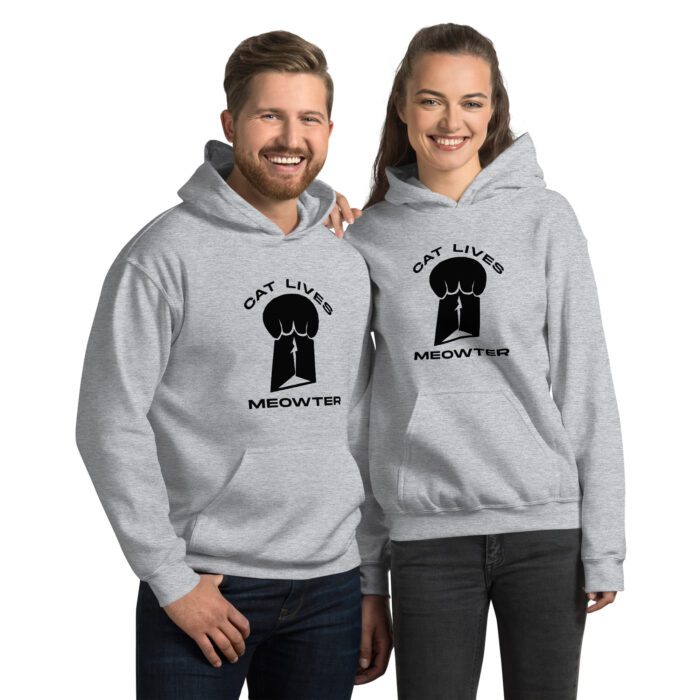 Cat Lives Meowter - Unisex Hoodie - Image 4