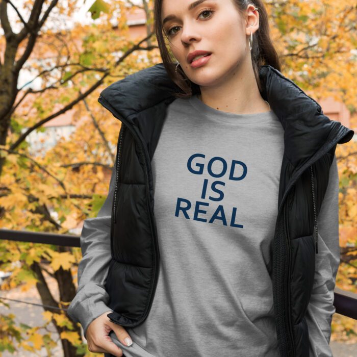 God is Real - Unisex Long Sleeve Tee - Image 12