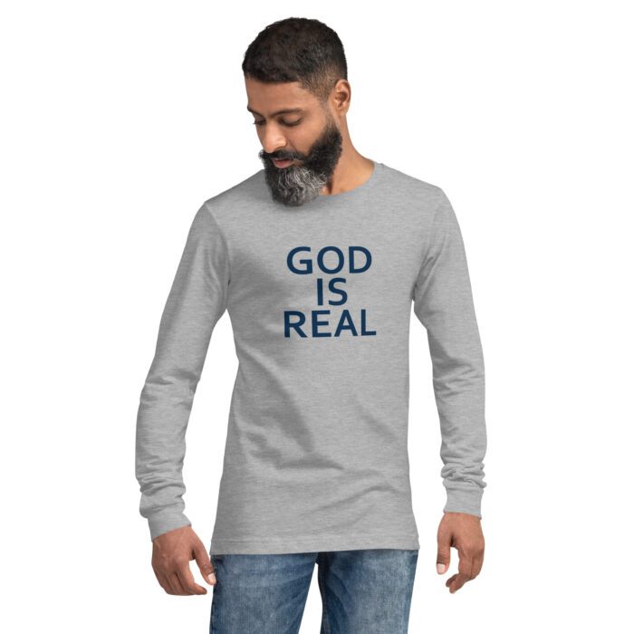 God is Real - Unisex Long Sleeve Tee - Image 6