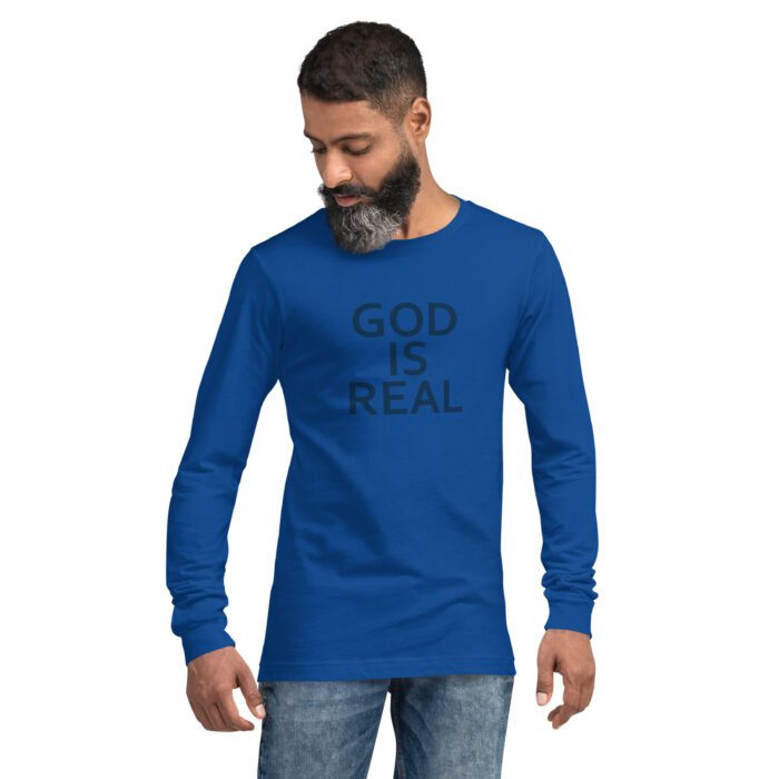 God is Real - Unisex Long Sleeve Tee - Image 7