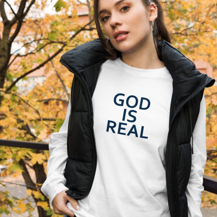 God is Real - Unisex Long Sleeve Tee - Image 14
