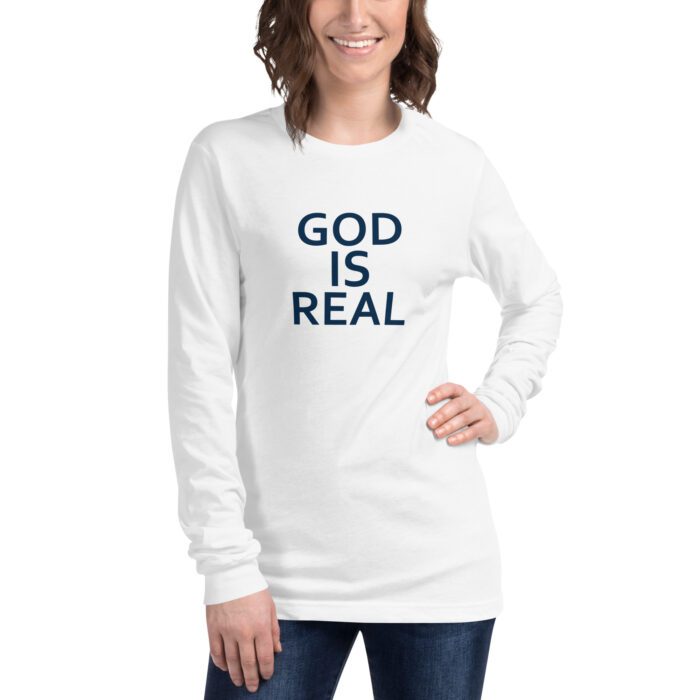 God is Real - Unisex Long Sleeve Tee - Image 4