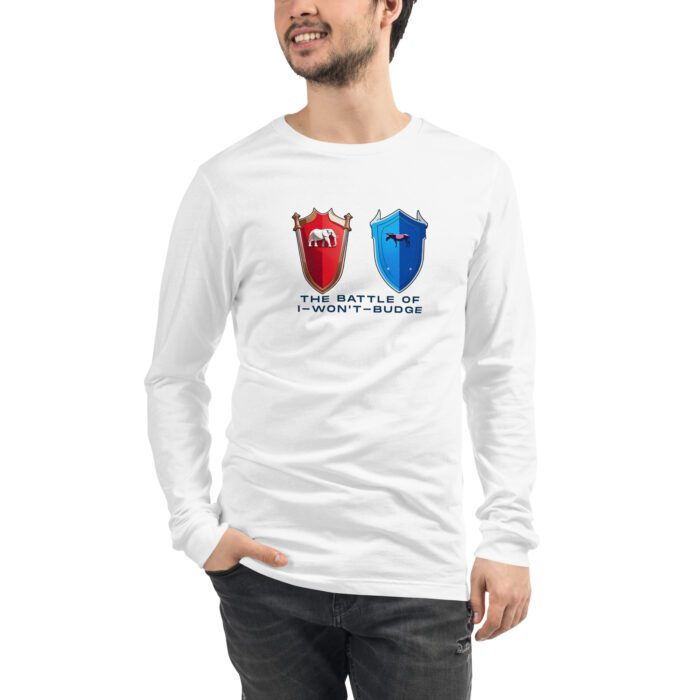 Battle of I-Won't-Budge - Unisex Long Sleeve Tee - Image 9