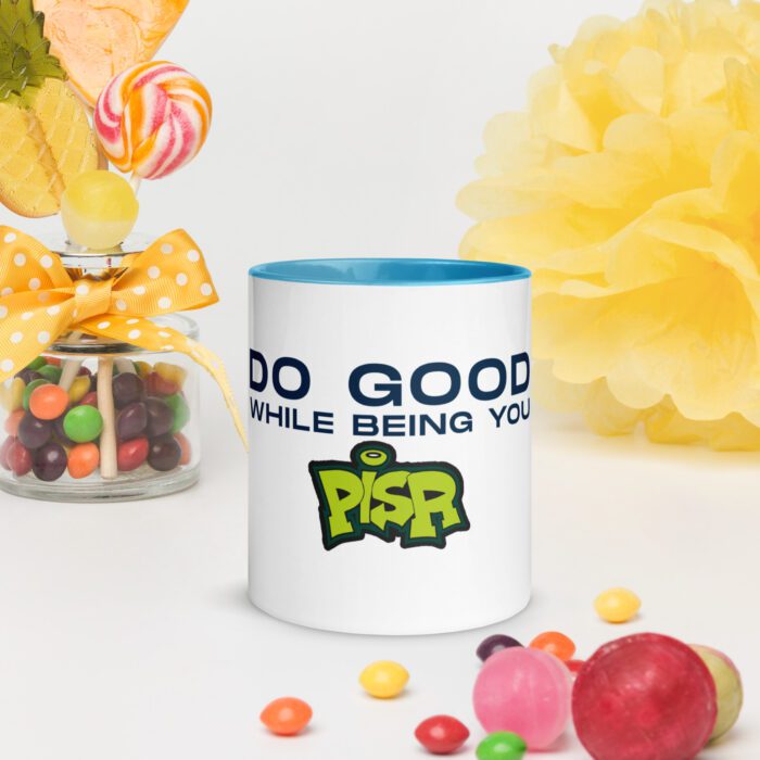 Do Good While Being You + PISR Logo - Mug with Color Inside - Image 12