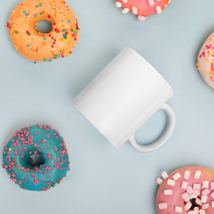 Battle of I-Won't-Budge - White glossy mug