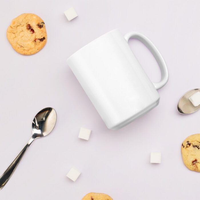 Battle of I-Won't-Budge - White glossy mug