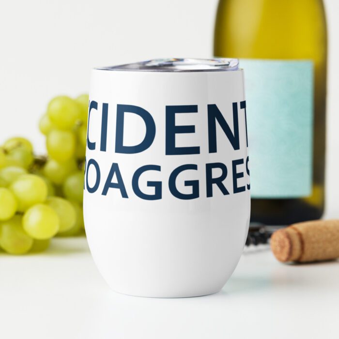 Accidental Microaggressor - Wine tumbler - Image 4