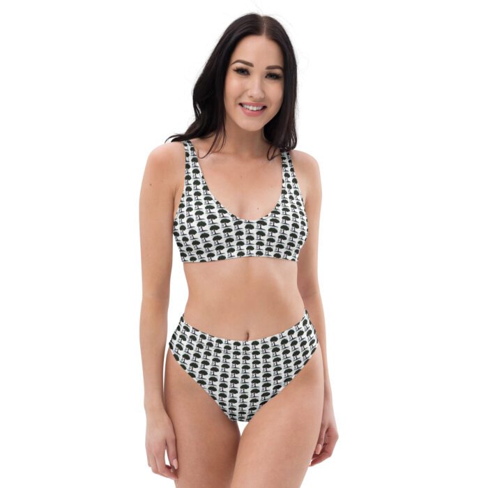 Im-Not-a-Tree-Hugger-But-I-Do-Shake-Hands-With-Wood -Recycled high-waisted bikini