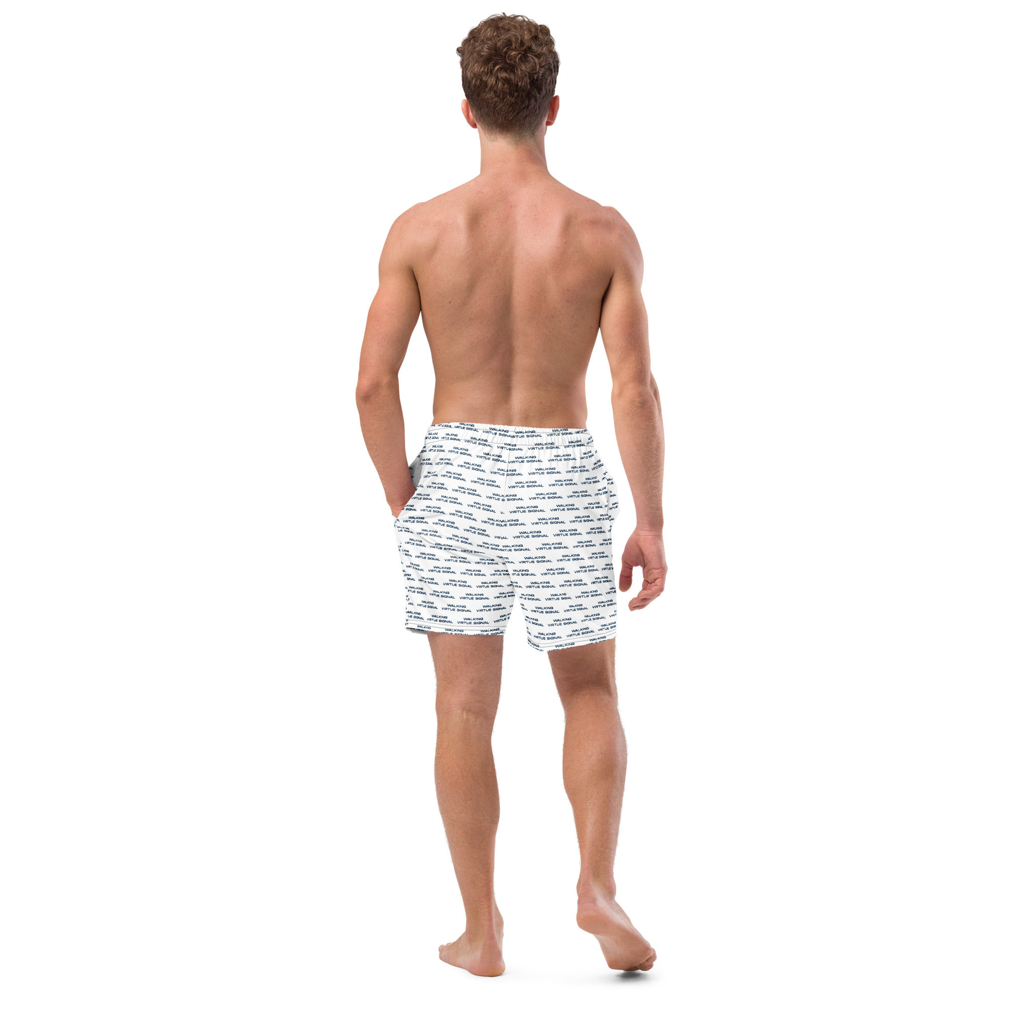 Walking-Virtue-Signal - Men's swim trunks - Image 5