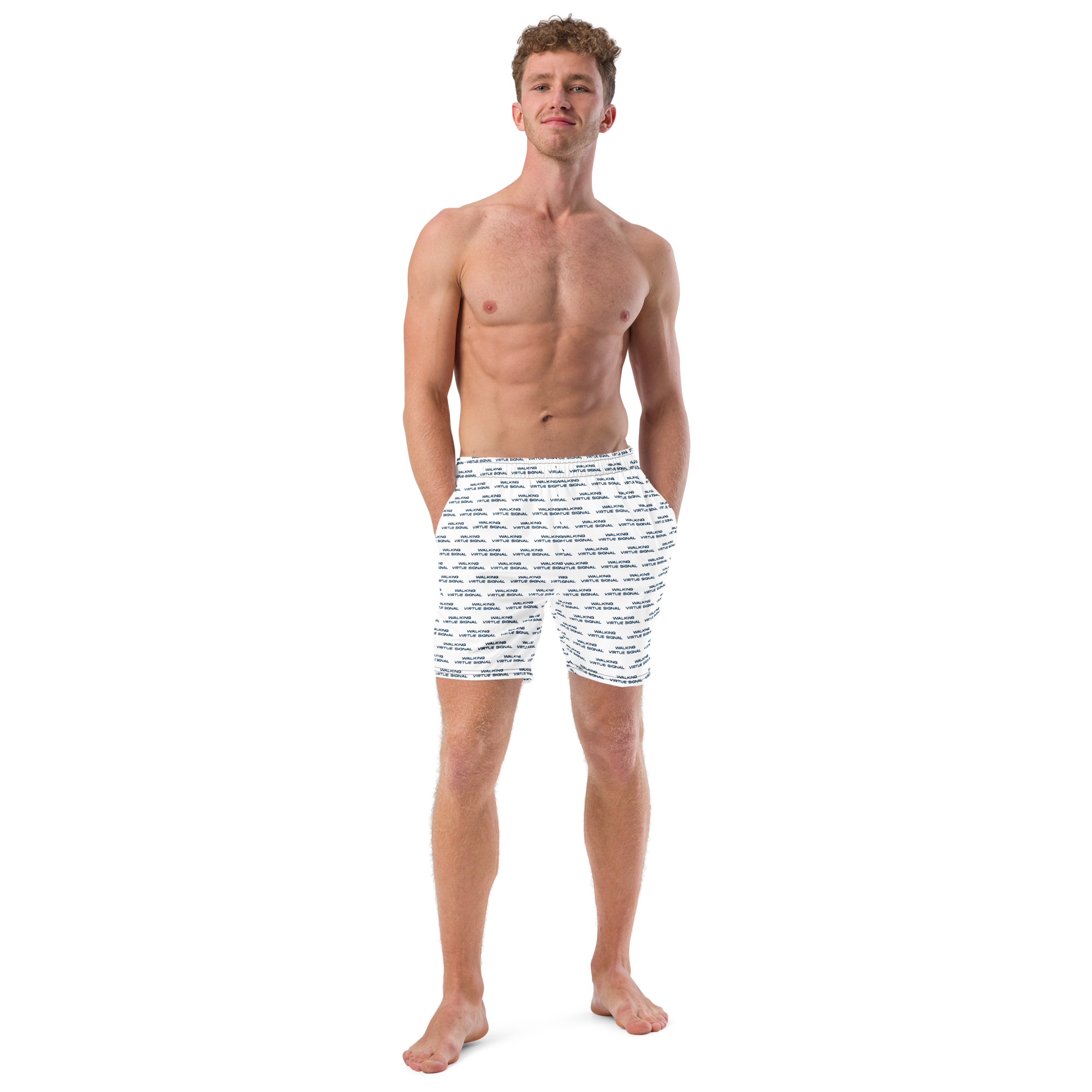 Walking-Virtue-Signal - Men's swim trunks