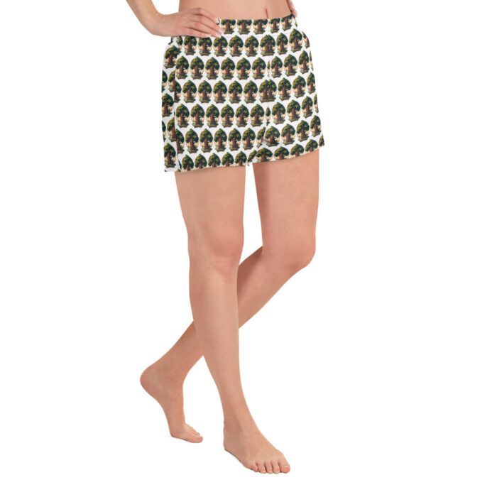 Wood - Give 'em a Hand - Women’s Recycled Athletic Shorts - Image 2