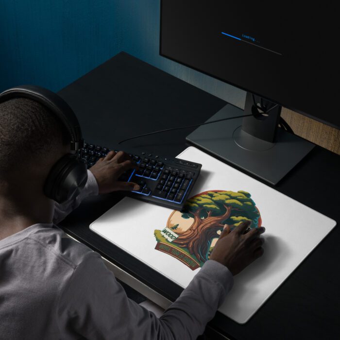 Wood - Give 'em a Hand - Gaming mouse pad