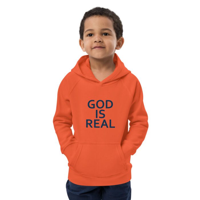 God is Real - Kids eco hoodie - Image 4