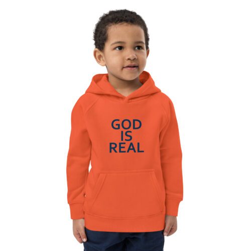 God is Real - Kids eco hoodie