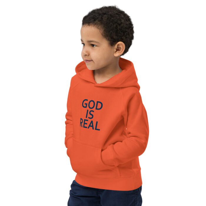 God is Real - Kids eco hoodie - Image 3