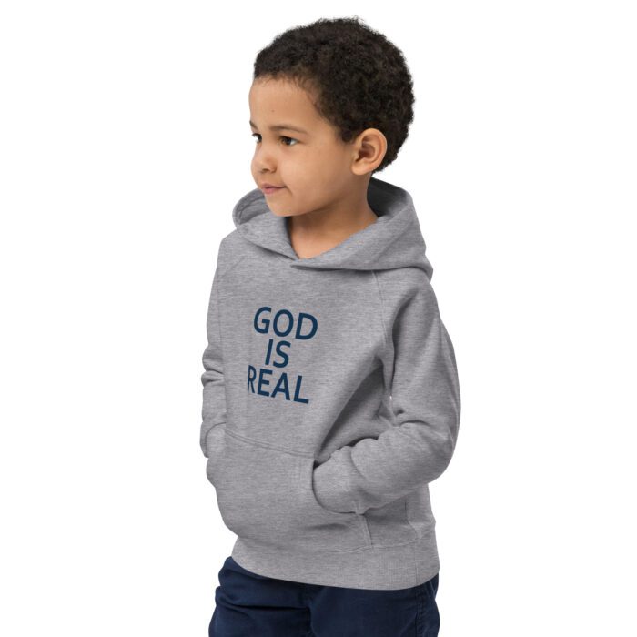 God is Real - Kids eco hoodie - Image 6