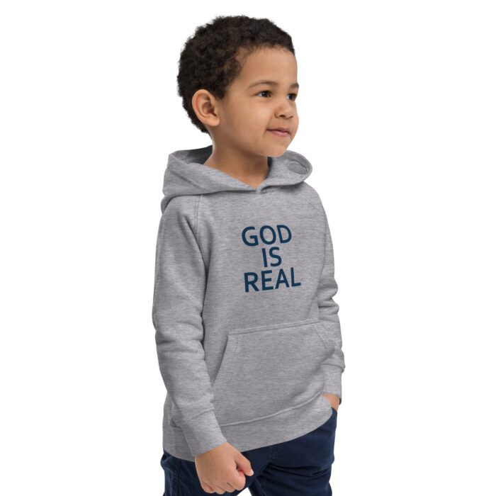 God is Real - Kids eco hoodie - Image 5