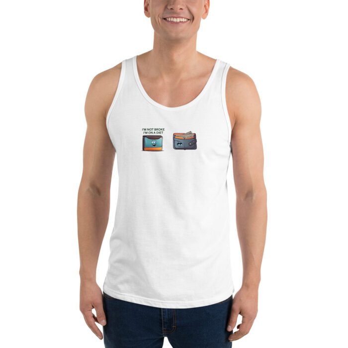 Im-Not-Broke,-Im-on-a-Diet - Unisex Tank Top - Image 4