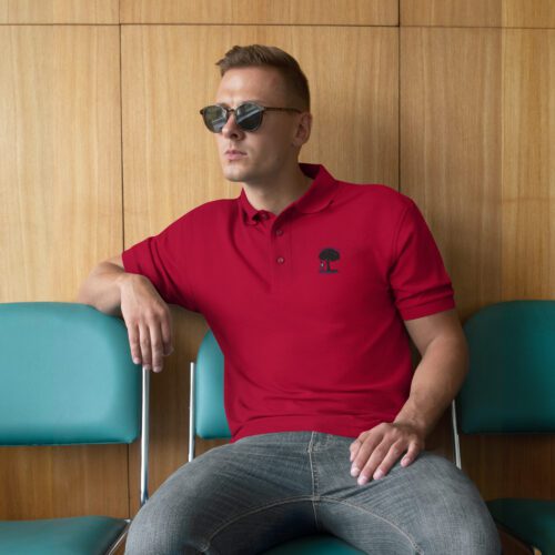Im-Not-a-Tree-Hugger-But-I-Do-Shake-Hands-With-Wood - Men's Premium Polo