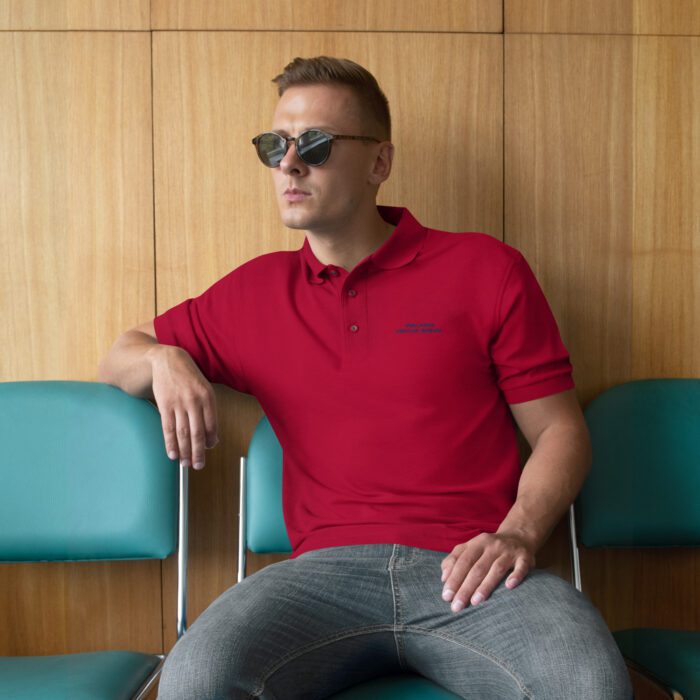Walking-Virtue-Signal - Men's Premium Polo - Image 3