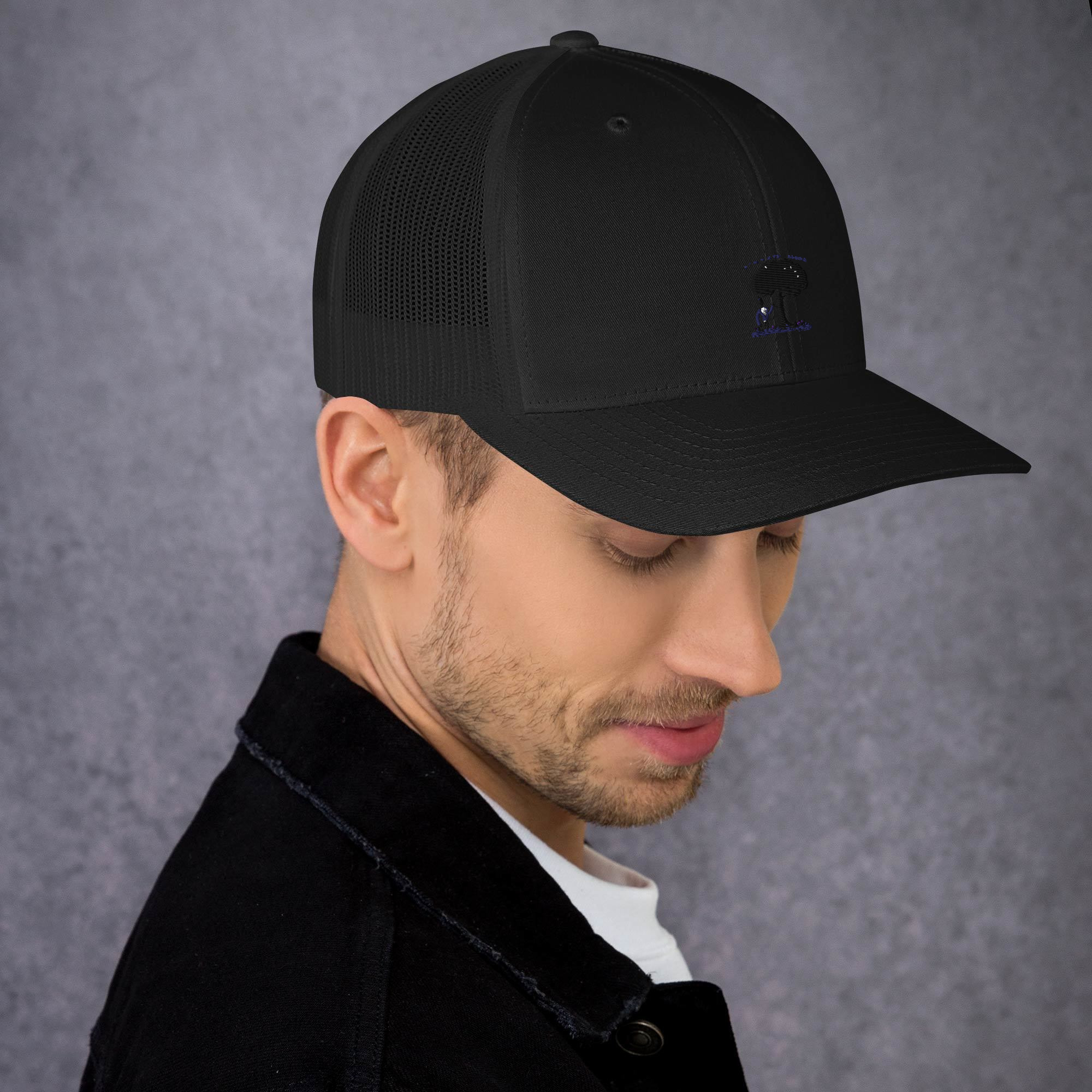 Im-Not-a-Tree-Hugger-But-I-Do-Shake-Hands-With-Wood - Trucker Cap - Image 3
