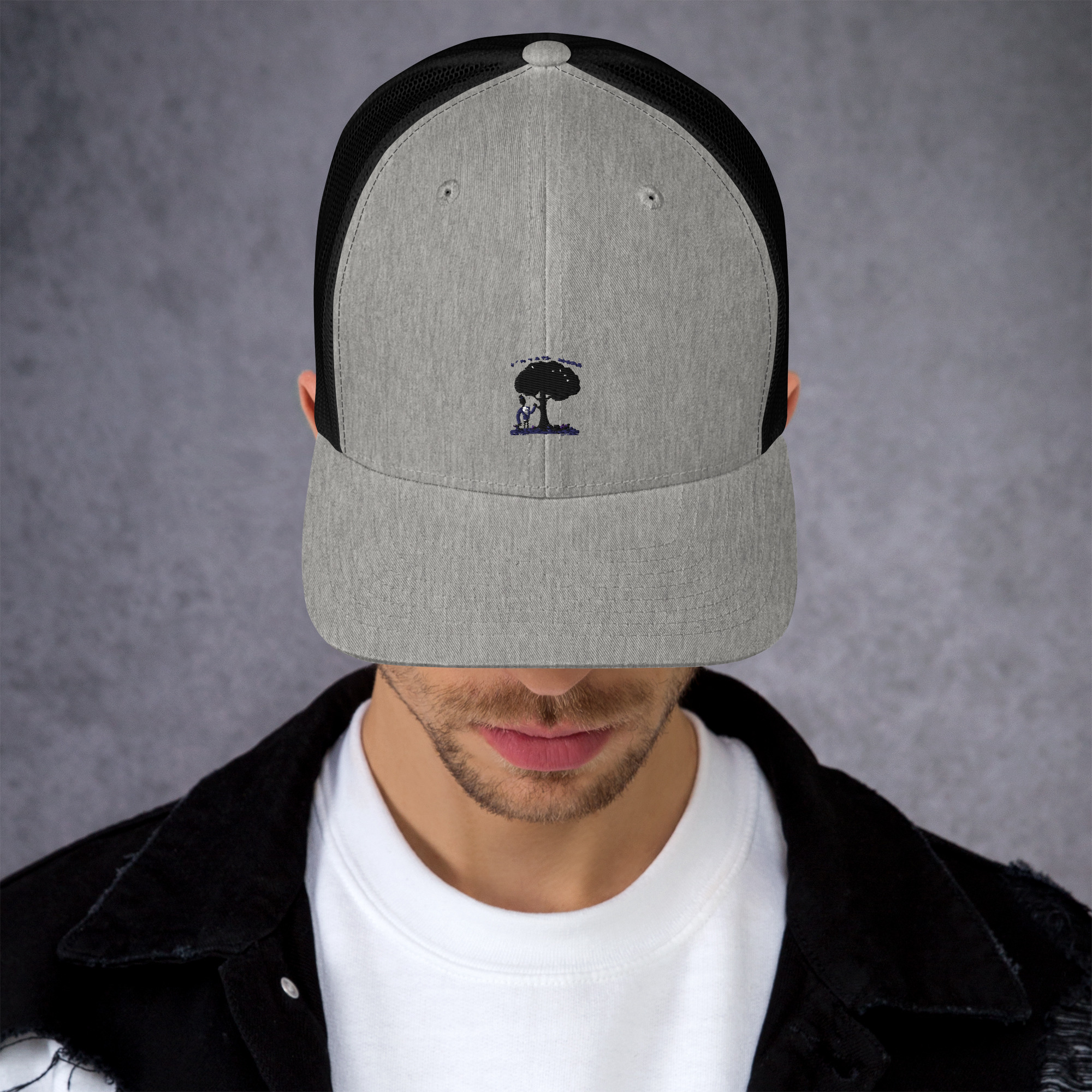 Im-Not-a-Tree-Hugger-But-I-Do-Shake-Hands-With-Wood - Trucker Cap - Image 8