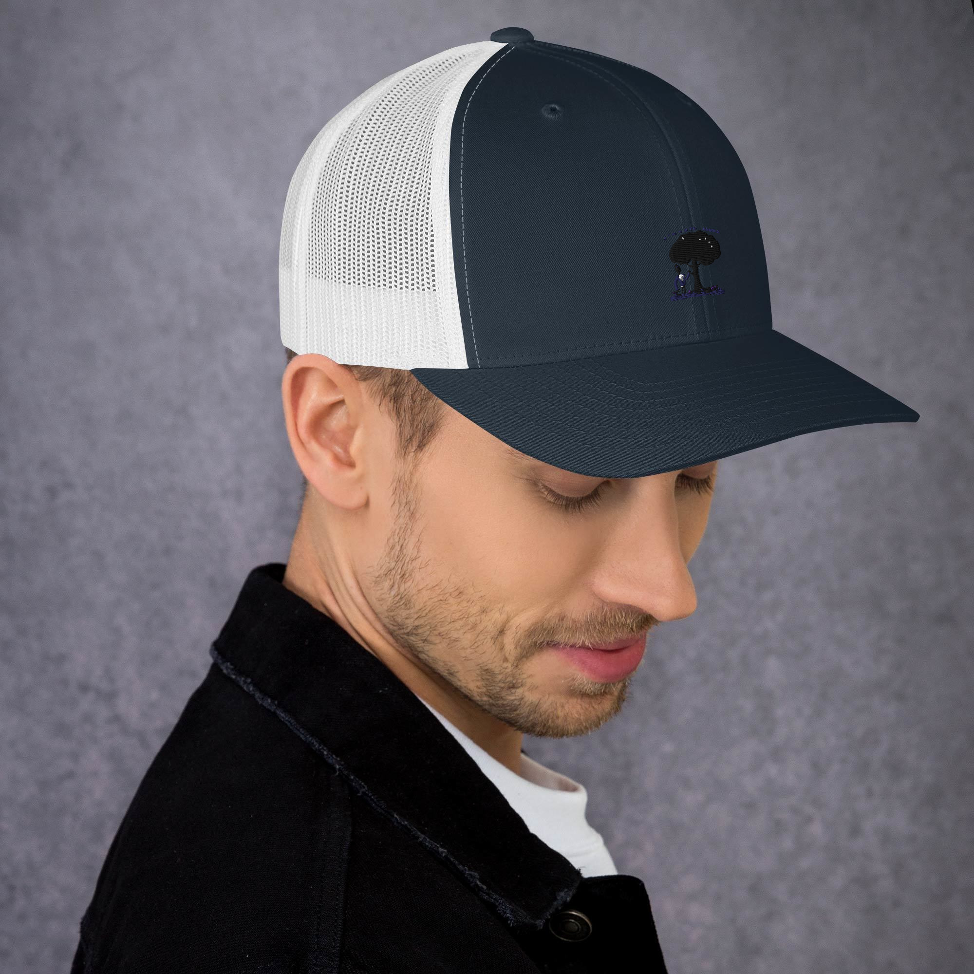 Im-Not-a-Tree-Hugger-But-I-Do-Shake-Hands-With-Wood - Trucker Cap - Image 5