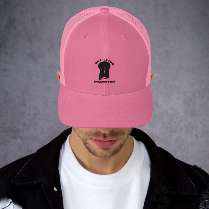 Cat Lives Meowter - Trucker Cap - Image 8