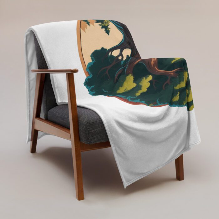 Wood - Give 'em a Hand - Throw Blanket