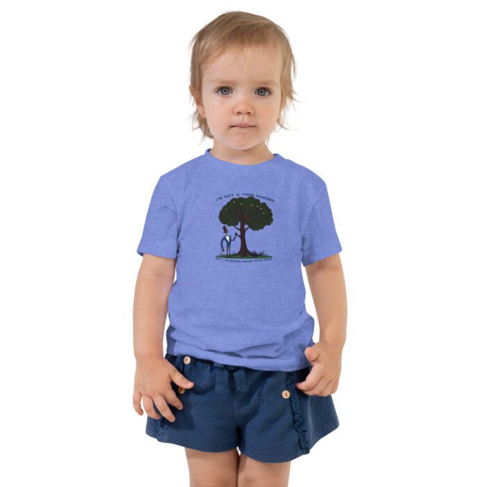 Im-Not-a-Tree-Hugger-But-I-Do-Shake-Hands-With-Wood -Toddler Short Sleeve Tee - Image 2