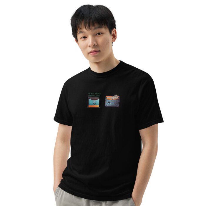 Im-Not-Broke,-Im-on-a-Diet - Unisex garment-dyed heavyweight t-shirt - Image 4