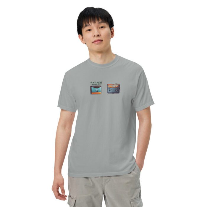 Im-Not-Broke,-Im-on-a-Diet - Unisex garment-dyed heavyweight t-shirt - Image 12