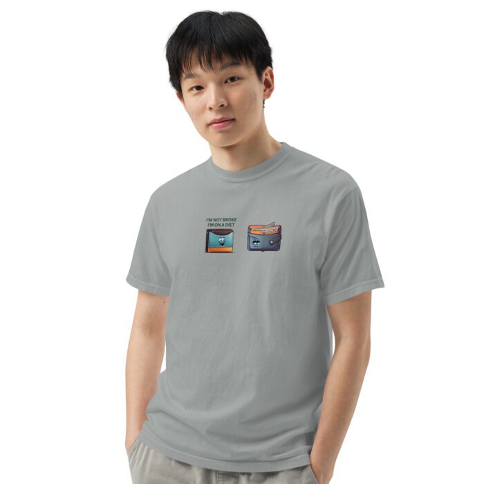 Im-Not-Broke,-Im-on-a-Diet - Unisex garment-dyed heavyweight t-shirt - Image 13