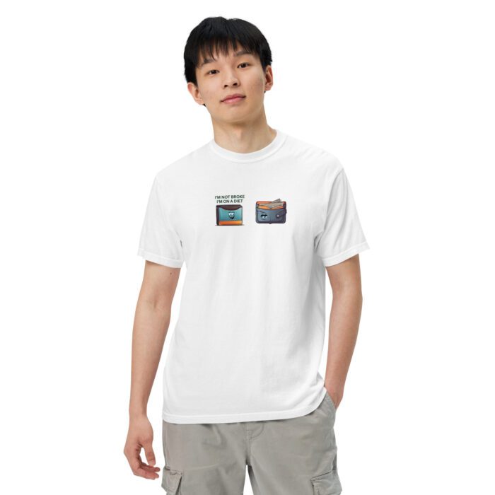 Im-Not-Broke,-Im-on-a-Diet - Unisex garment-dyed heavyweight t-shirt - Image 14