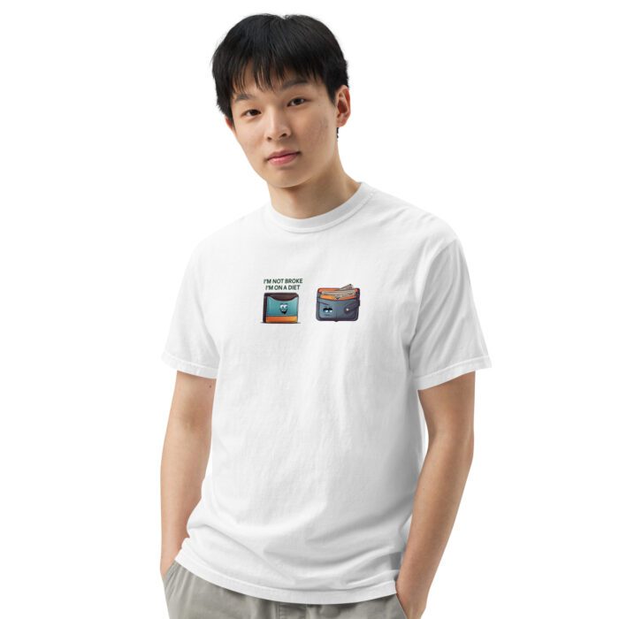 Im-Not-Broke,-Im-on-a-Diet - Unisex garment-dyed heavyweight t-shirt - Image 15