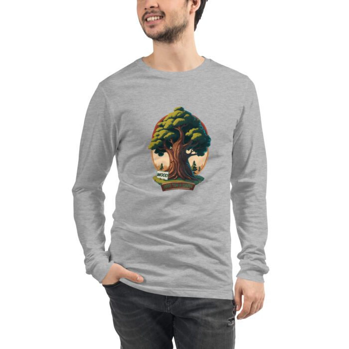 Wood - Give 'em a Hand - Unisex Long Sleeve Tee - Image 11