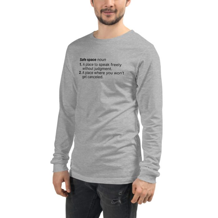Safe-Space - Unisex Long Sleeve Tee - Image 10