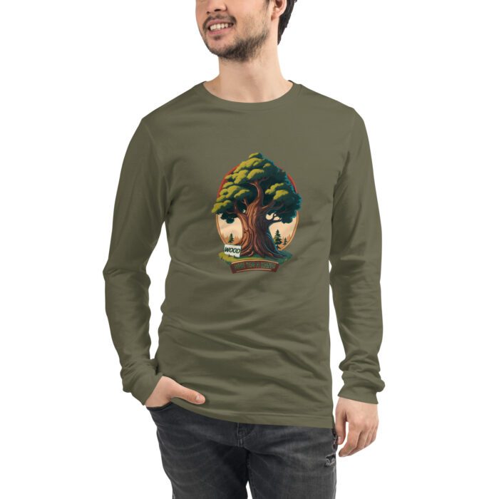 Wood - Give 'em a Hand - Unisex Long Sleeve Tee - Image 9