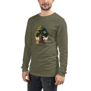 Wood - Give 'em a Hand - Unisex Long Sleeve Tee - Image 10