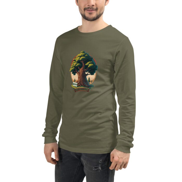 Wood - Give 'em a Hand - Unisex Long Sleeve Tee - Image 10