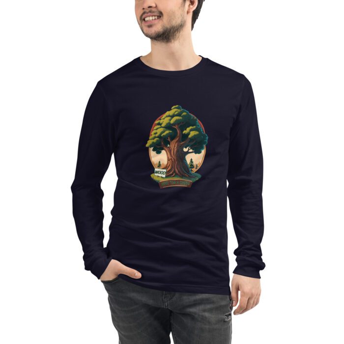 Wood - Give 'em a Hand - Unisex Long Sleeve Tee - Image 3