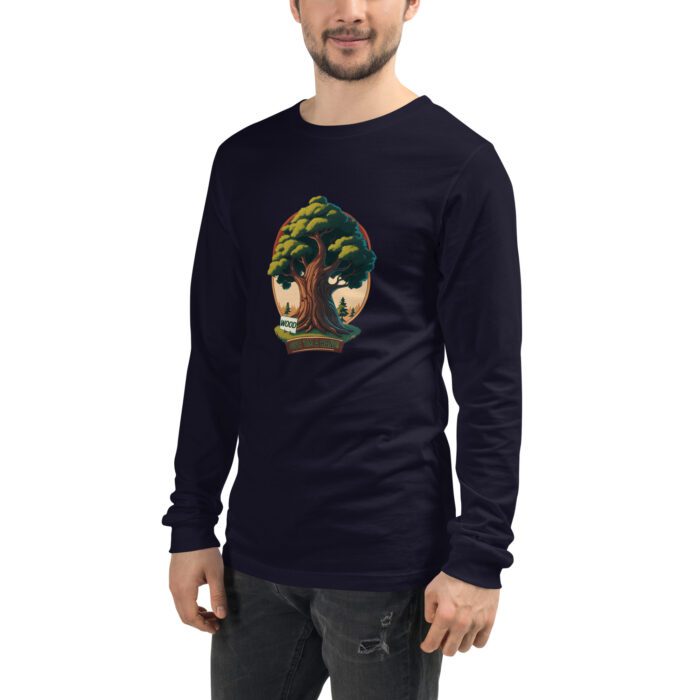 Wood - Give 'em a Hand - Unisex Long Sleeve Tee - Image 4