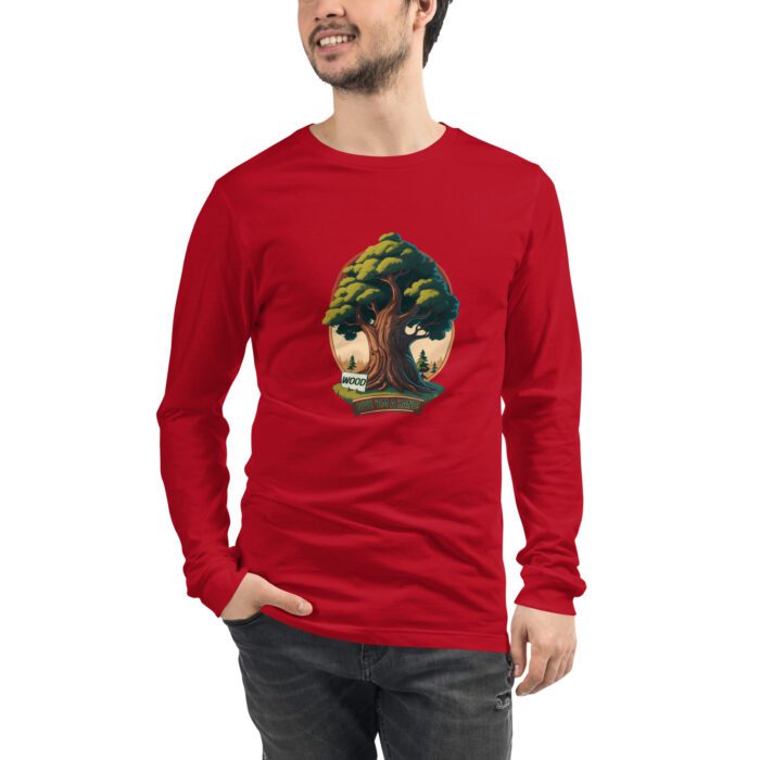 Wood - Give 'em a Hand - Unisex Long Sleeve Tee - Image 5