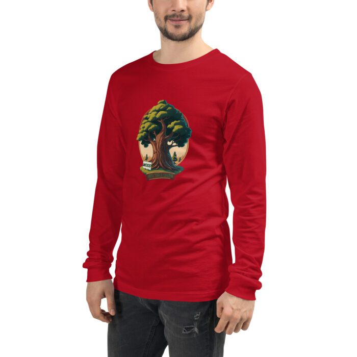 Wood - Give 'em a Hand - Unisex Long Sleeve Tee - Image 6